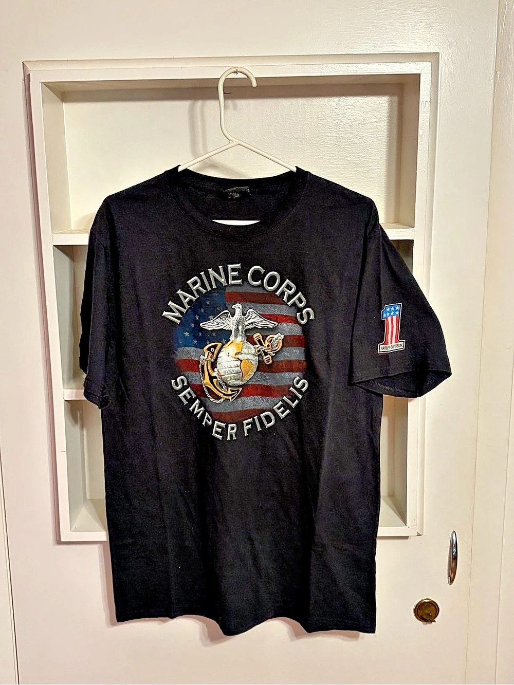Harley-Davidson US Marine Corps T-Shirt - Size Large - Triple S Morgantown, WV